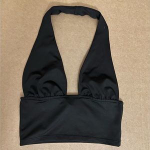 Black halter top